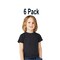 6 Pack: BELLA + CANVAS Toddler Triblend Crewneck Short Sleeve T-Shirt for Play, Casual & Everyday Wear